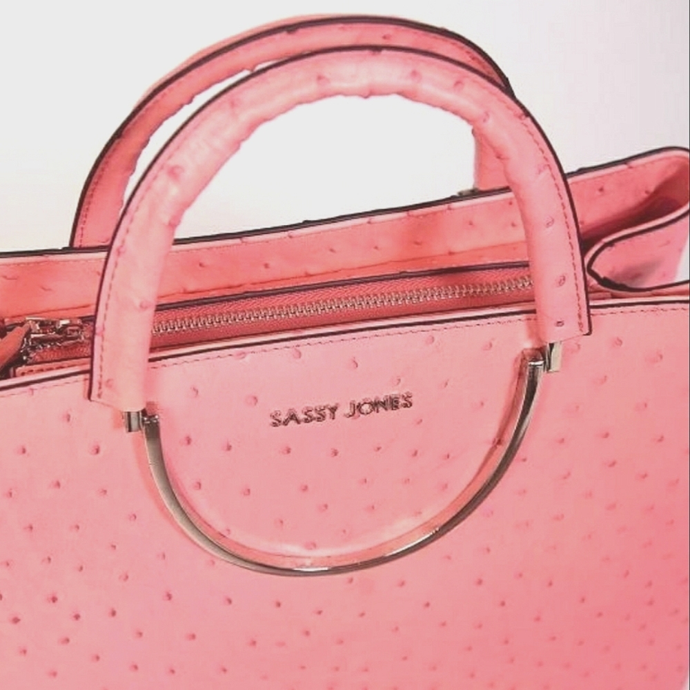 NWT Sassy Jones Pink Pamela Tote - Picture 3 of 8